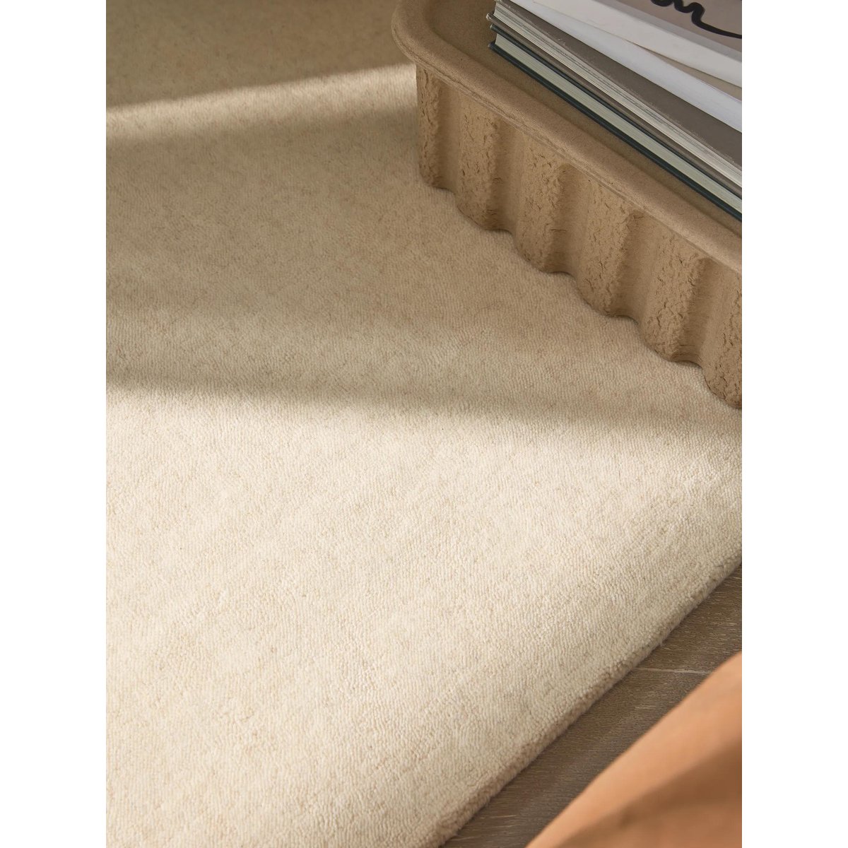 Tapis de couloir en laine VERA crème, BENUTA 
