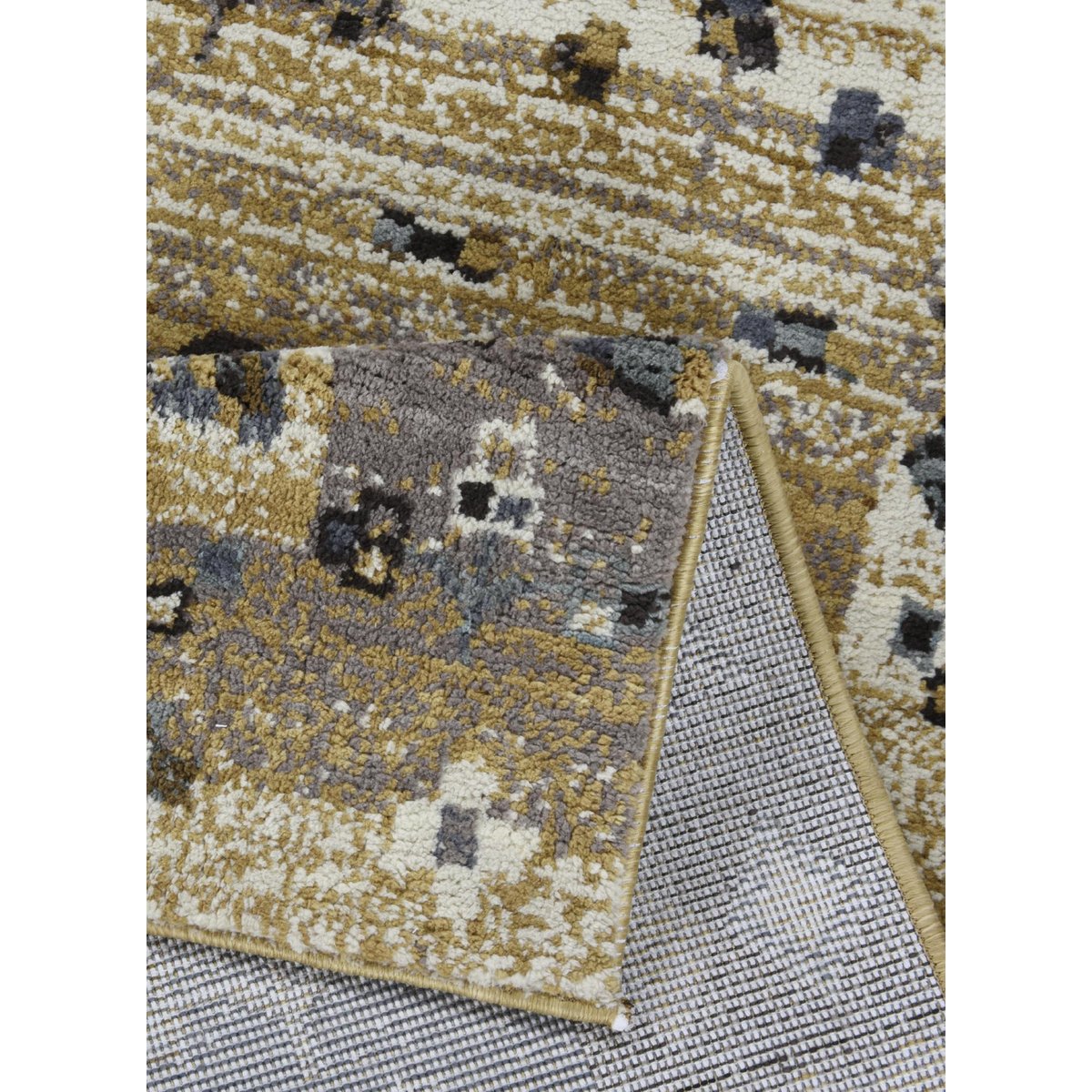 Tapis de salon en style gabbeh - FRANCESCO gris multi, GINO FALCONE
