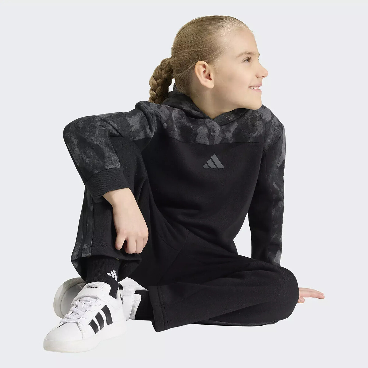 Fleece-Set für Kinder schwarz, ADIDAS SPORTSWEAR