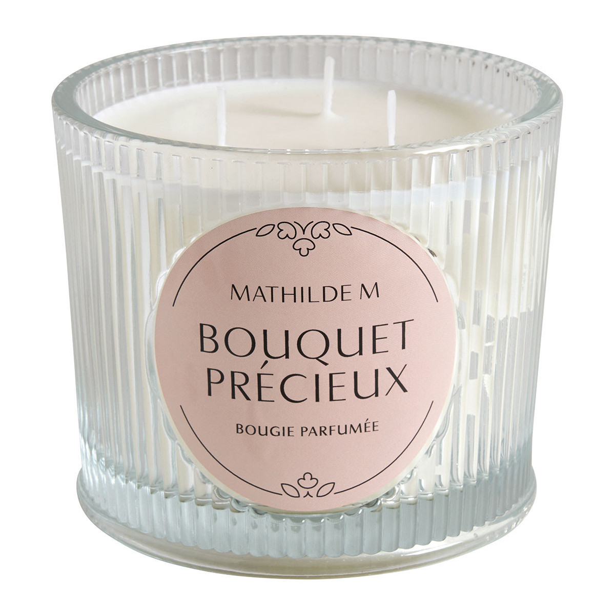 Bougie parfumée 400 g - Bouquet Précieux blanc, MATHILDE M