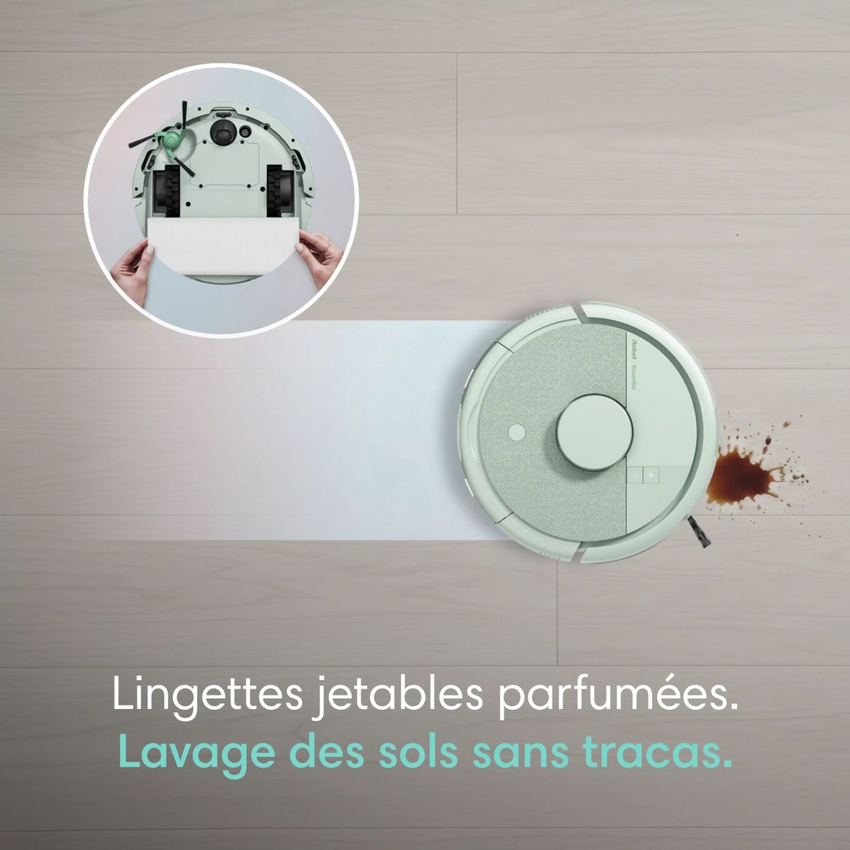 Robot Aspirateur Laveur Roomba Mini Mint F155440 couleur unique, I ROBOT