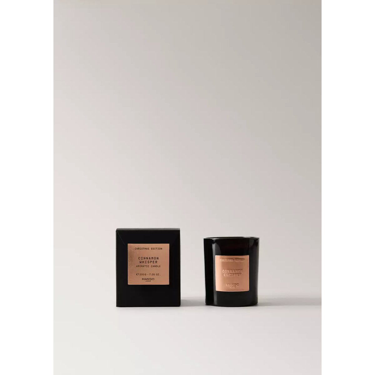 Bougie parfumée CINNAMON 200 g cuivre, MANGO HOME