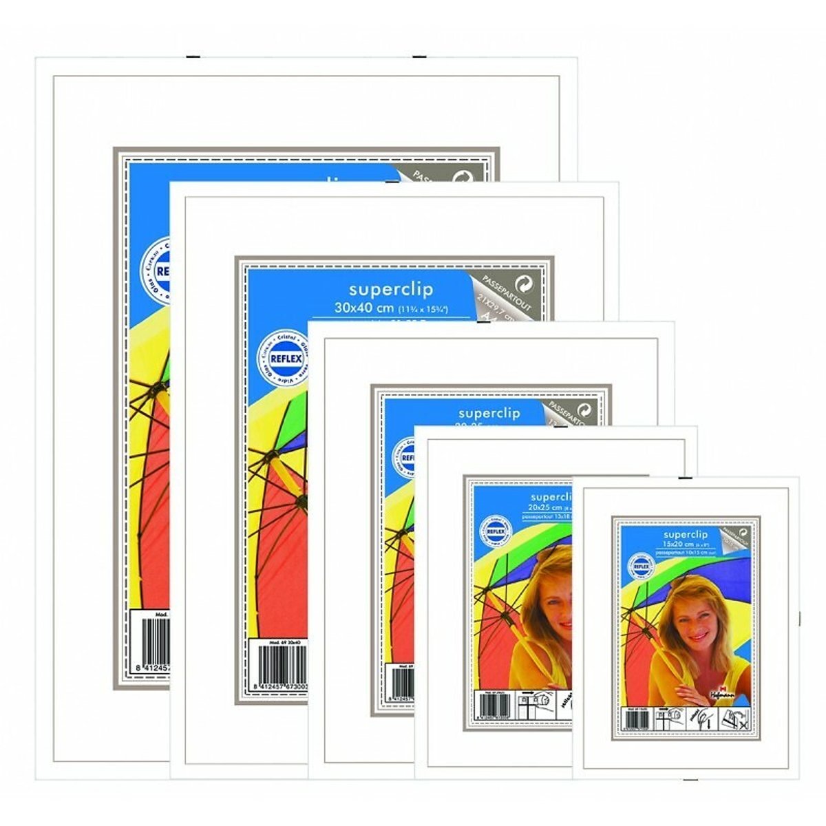 Moldura De Vidro, 69 Superclip, Demark incolor, DEMARK
