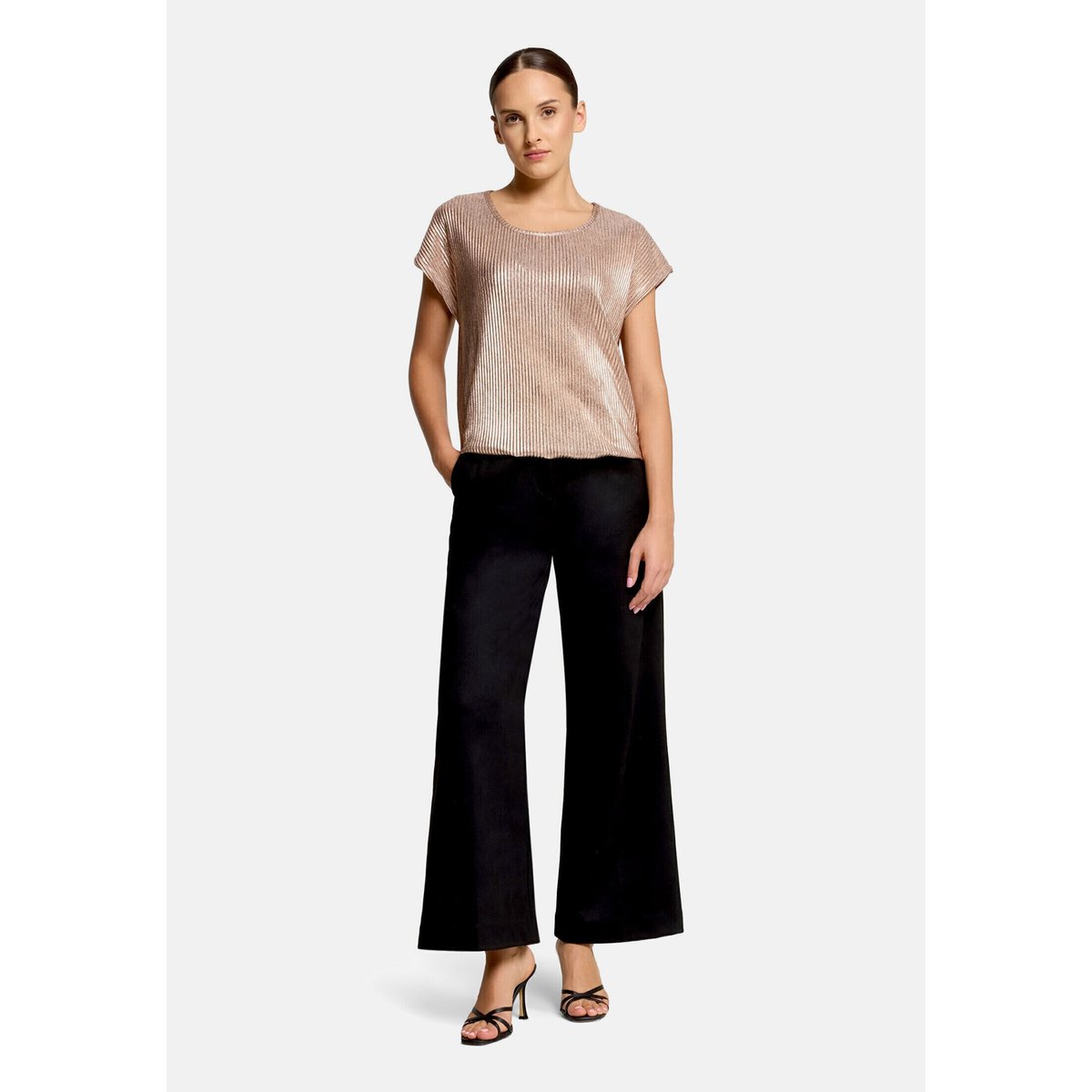 Haut casual à effet brillant beige, BETTY BARCLAY