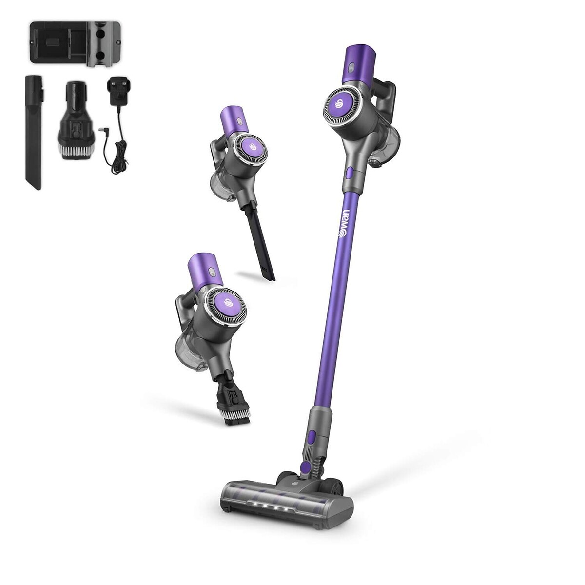 DustMaster 22.2V Cordless Vacuum - SC15827N purple, SWAN