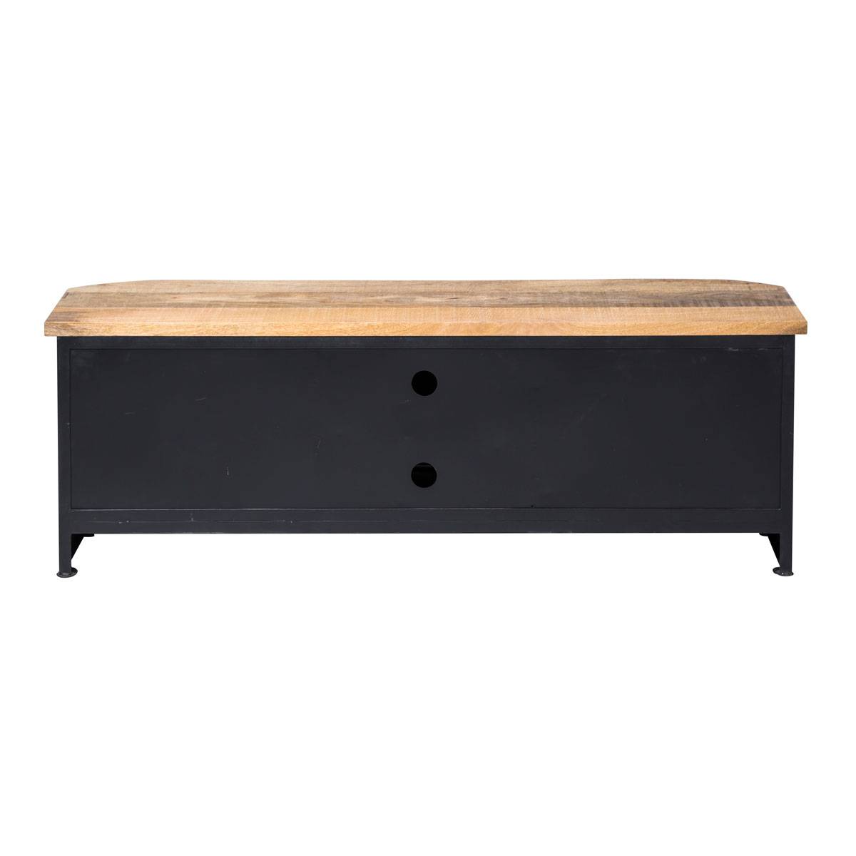 Meuble TV en métal COMBI noir, MADE IN MEUBLES
