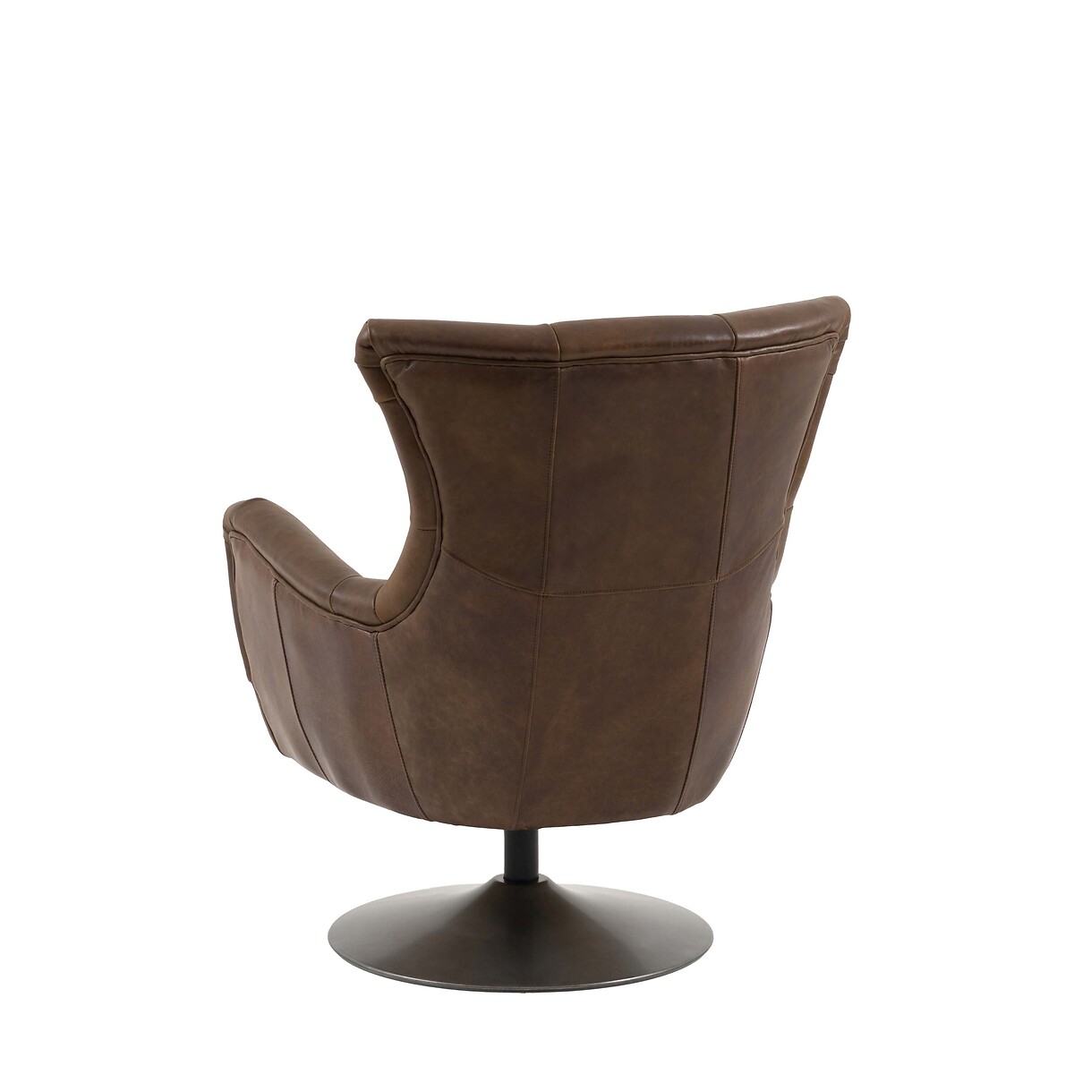 Bertram Swivel Leather Accent Chair walnut, ÉDITÉ
