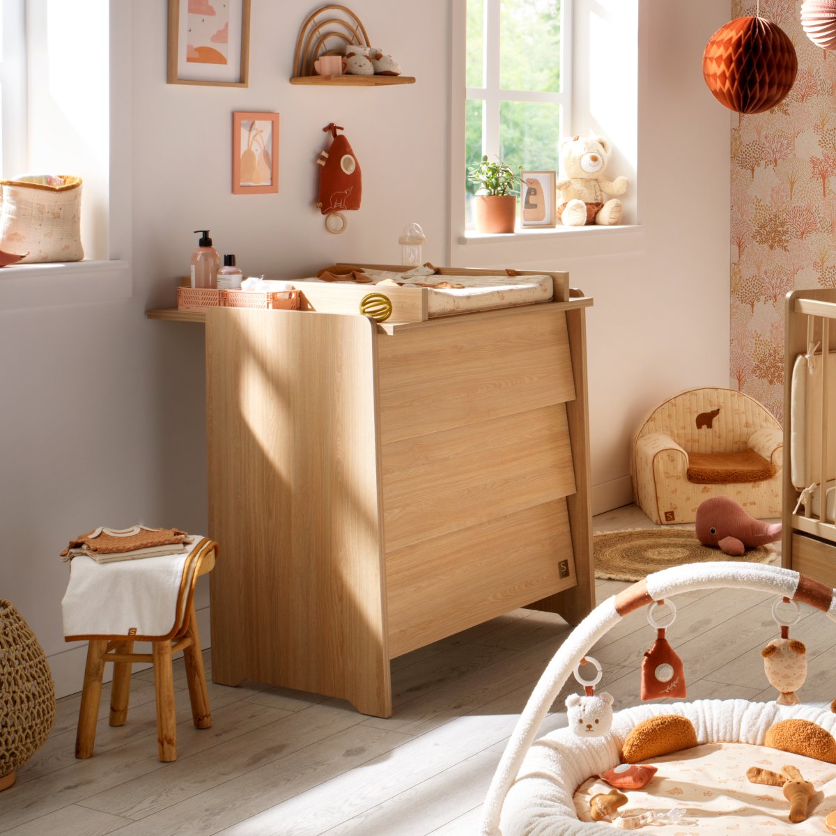 Plan à langer pour commode jusqu'à 15 kg marron, SAUTHON