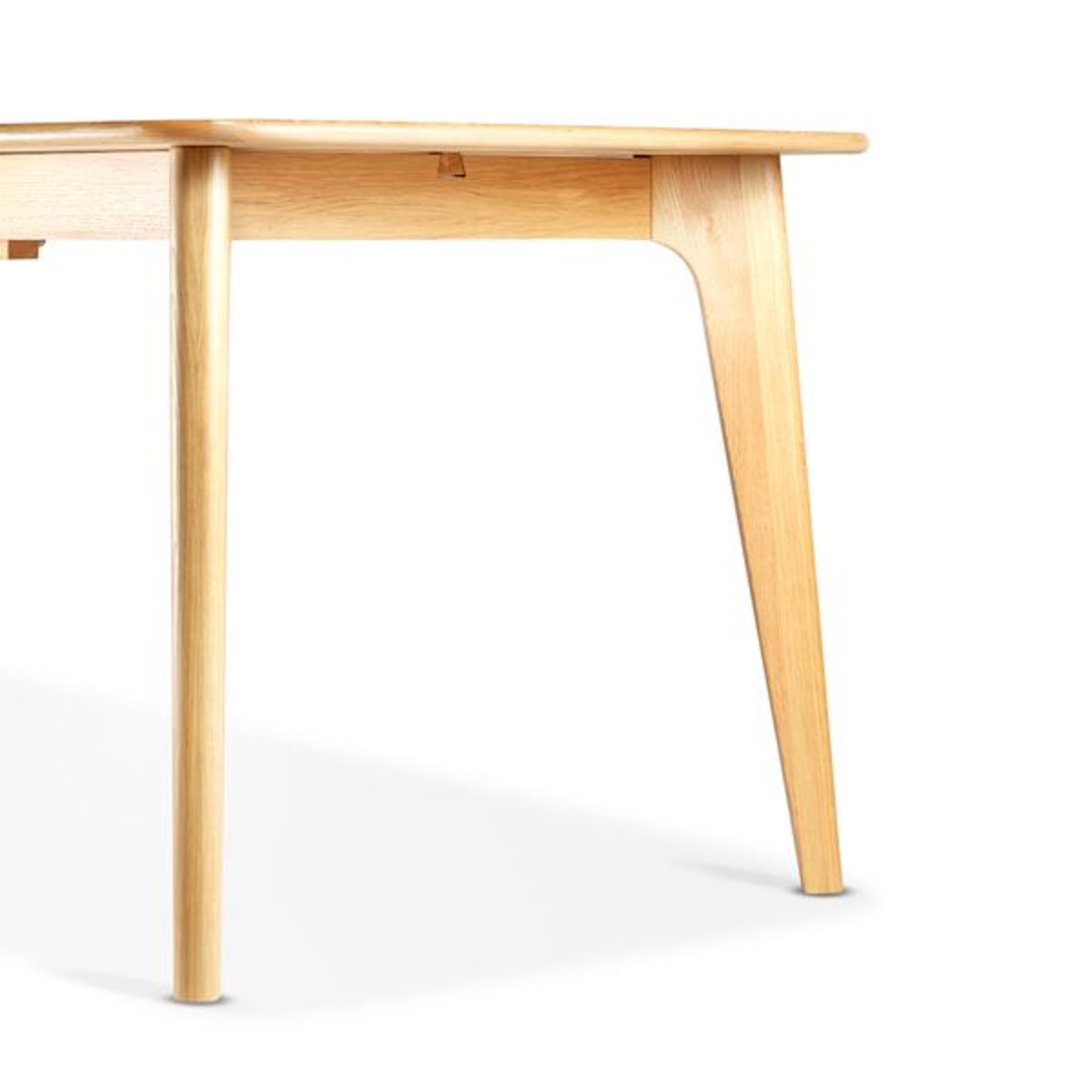 Table repas 180cm allonge intégrée chêne naturel, ZAGO