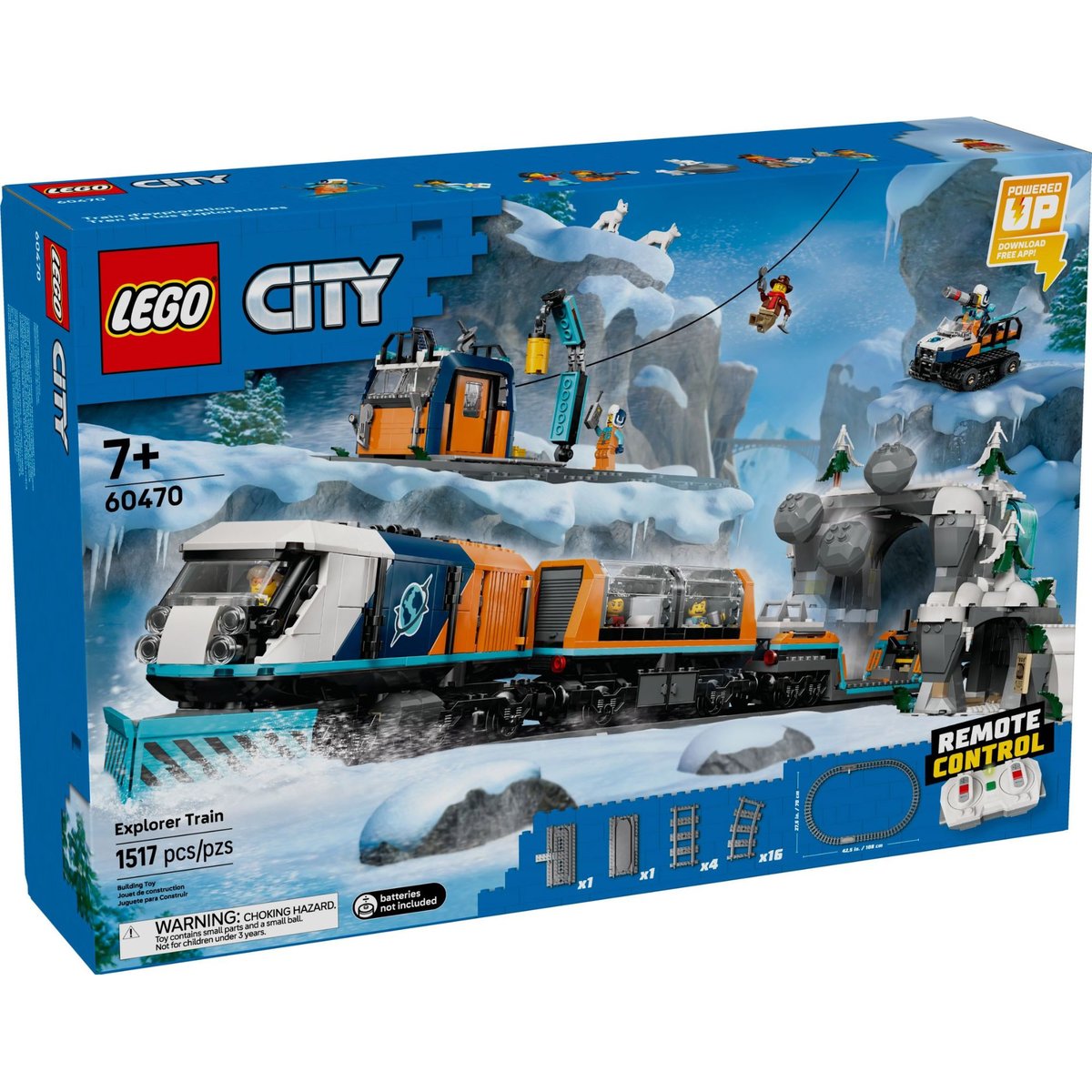 LEGO City - Train Express des Explorateurs en Arctique - Set de 1517 Pièces multicolore, LEGO