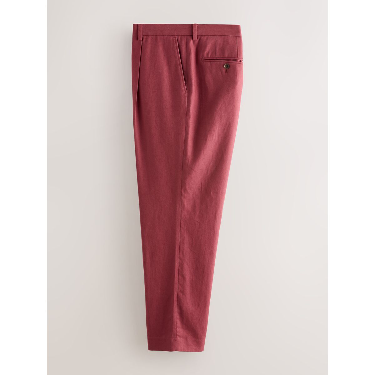 Pantalon de costume décontracté lin mélangé rouge, NEXT