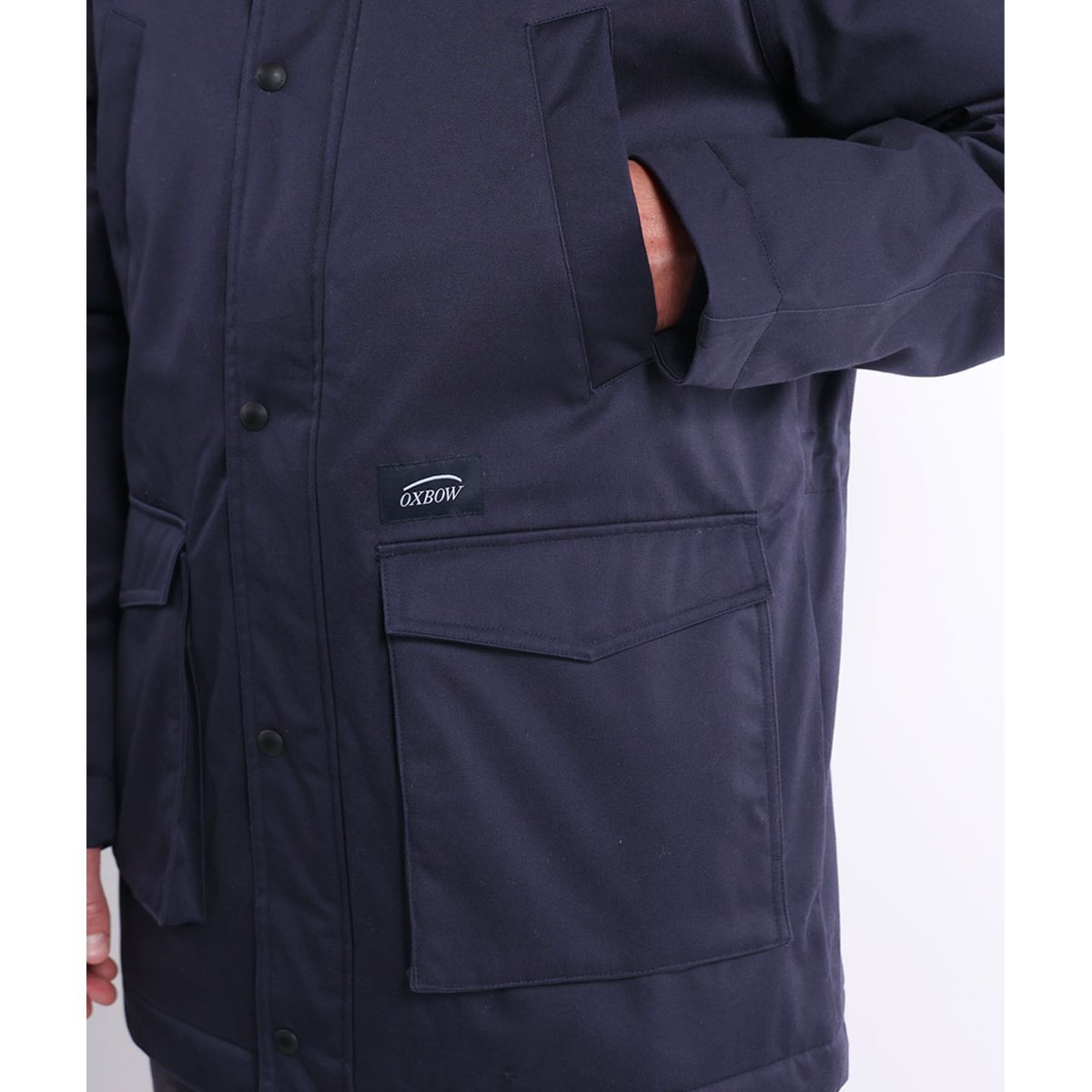 Parka longue twill JACOBSEN deep marine, OXBOW