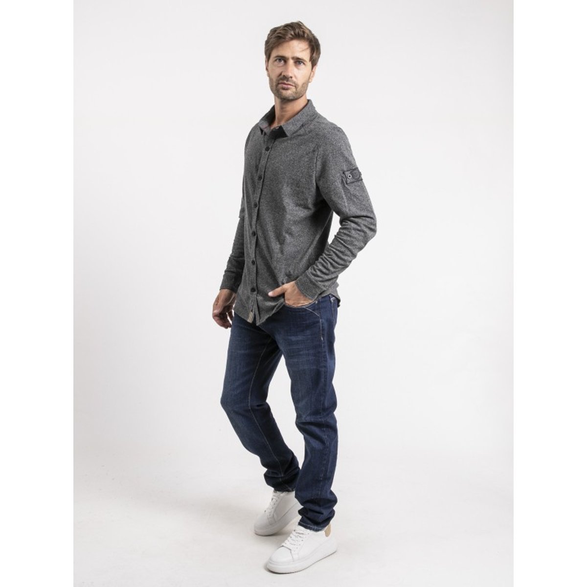 Chemise Manches Longues Coton Talruck antra, RITCHIE