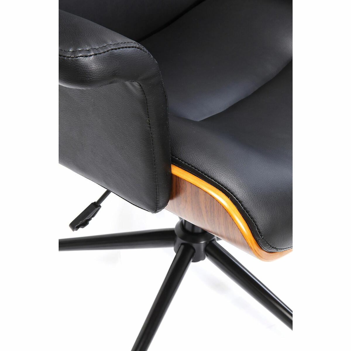 Chaise de bureau pivotante Check Out noir, KARE DESIGN