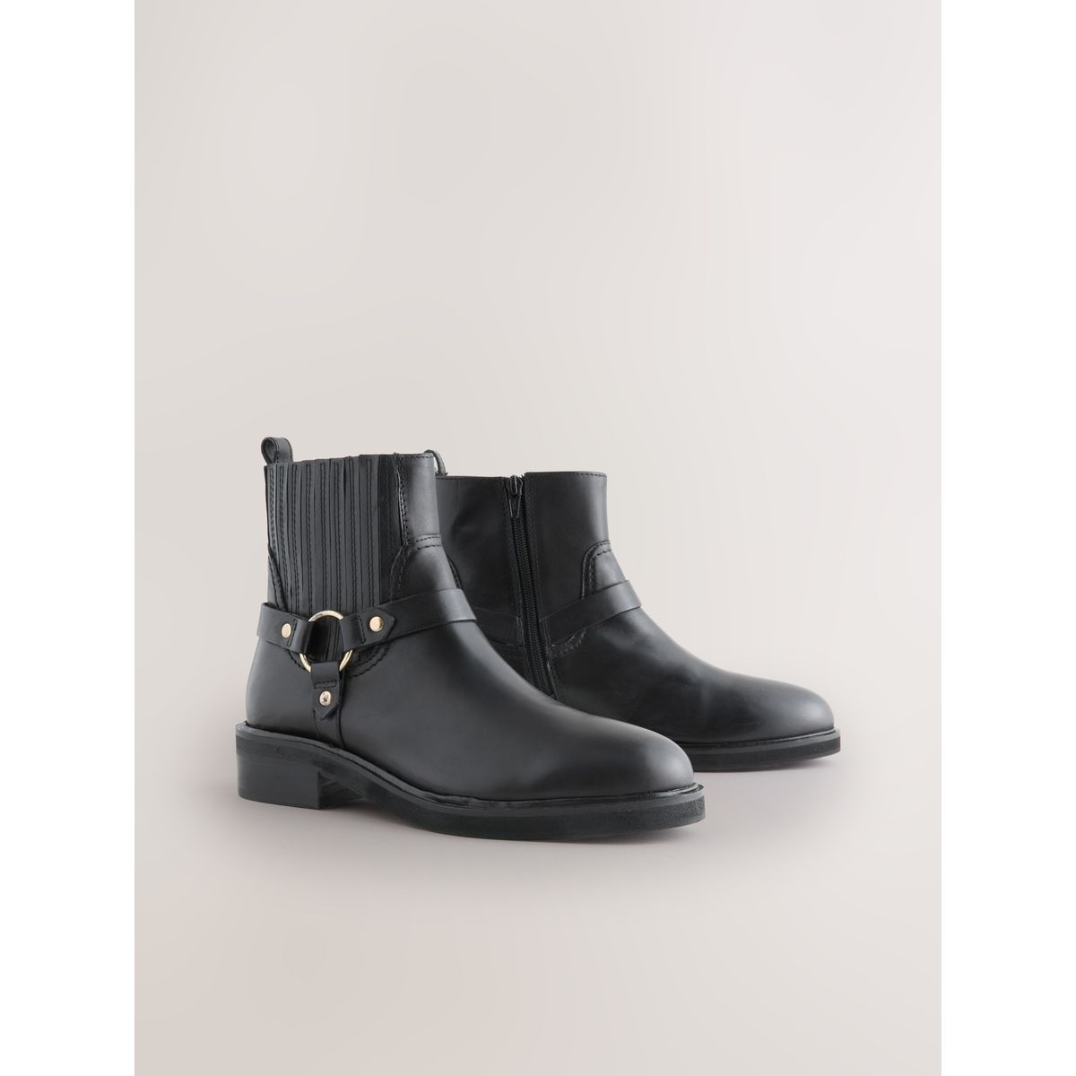 Bottines chelsea harnais forever comfort® noir, NEXT