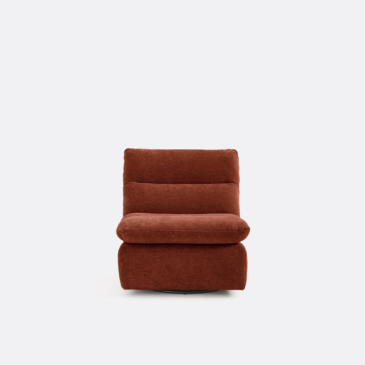 Drehbarer Cord-Sessel mit Waffelmuster, ERABLE braun, LA REDOUTE INTERIEURS