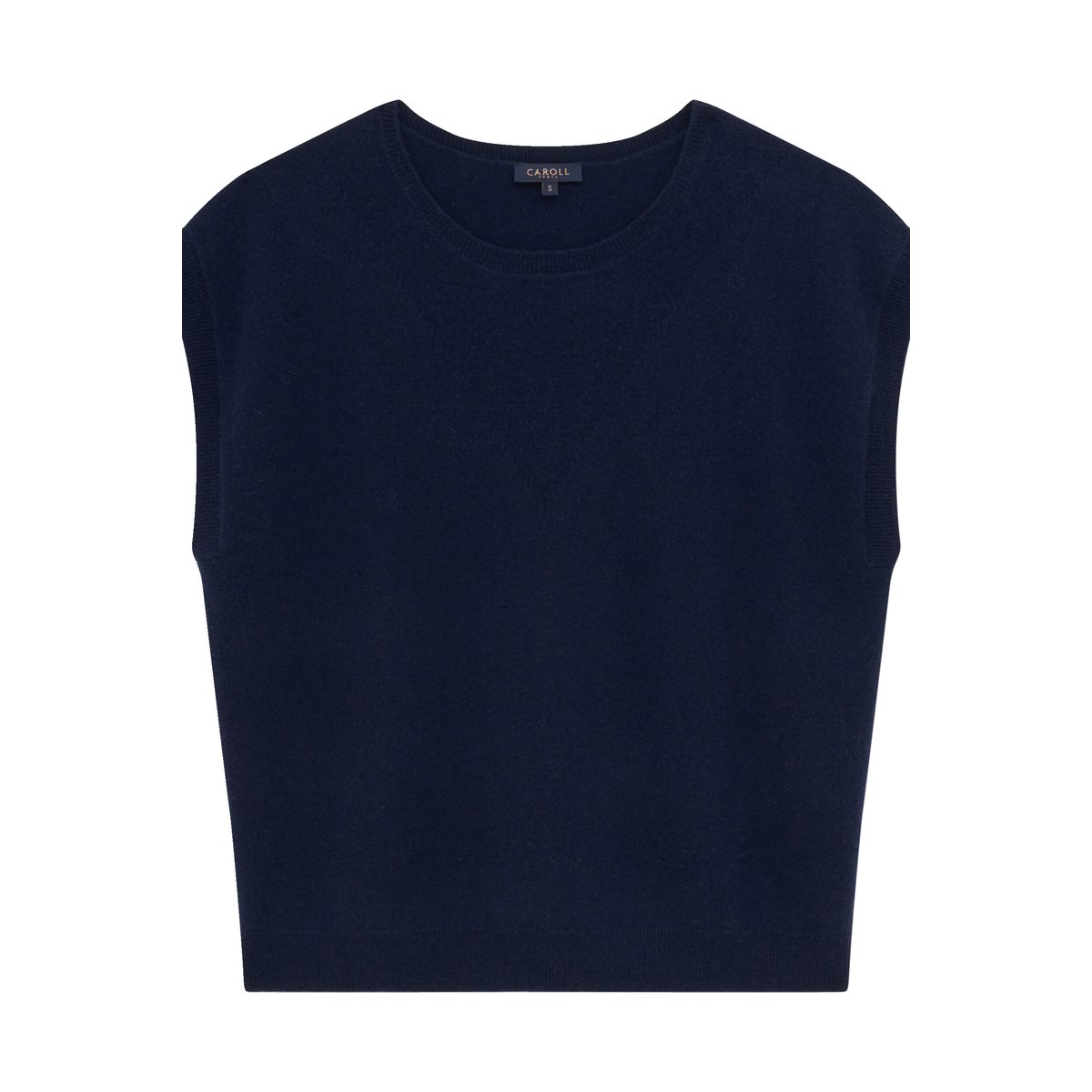 Pull ample col rond MATHILDE bleu marine, CAROLL