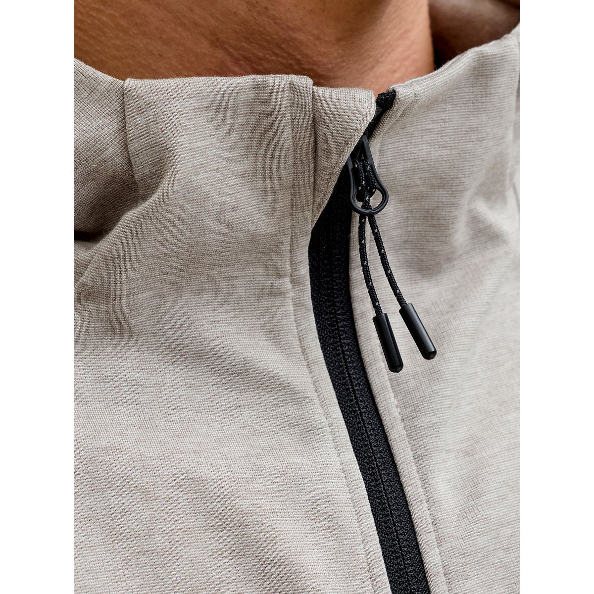 Sweat À Capuche Zippé grise - light grey melange, JACK & JONES