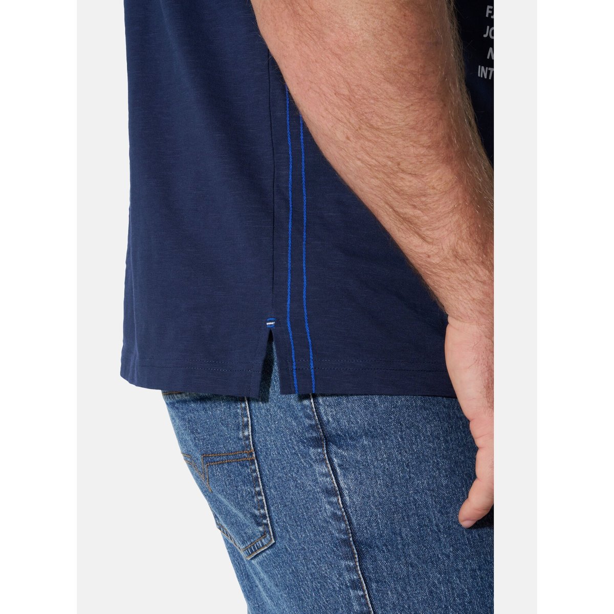 T-shirt REDLEF bleu foncé, JAN VANDERSTORM