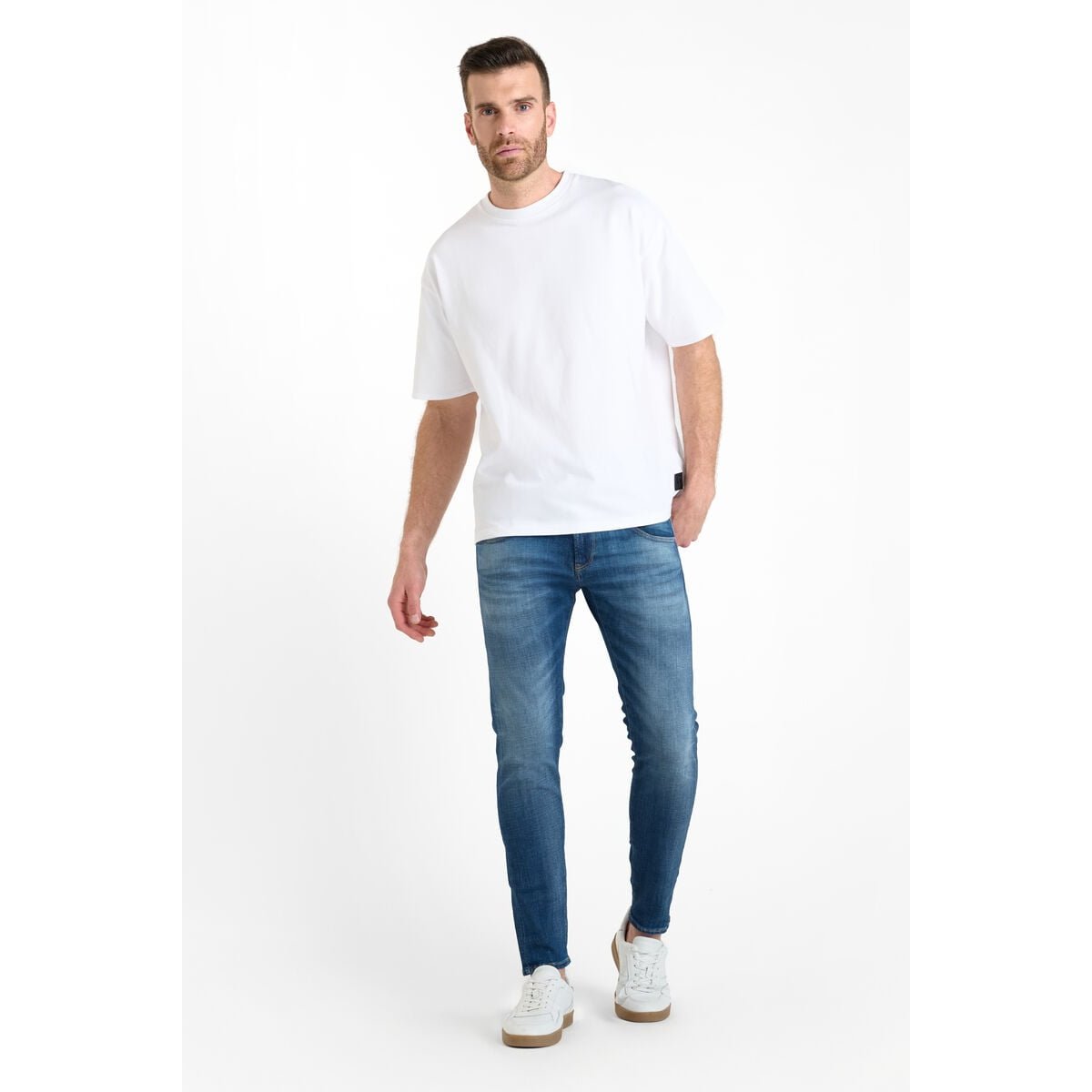 Jeans skinny POWER, 7/8ème blue, LE TEMPS DES CERISES