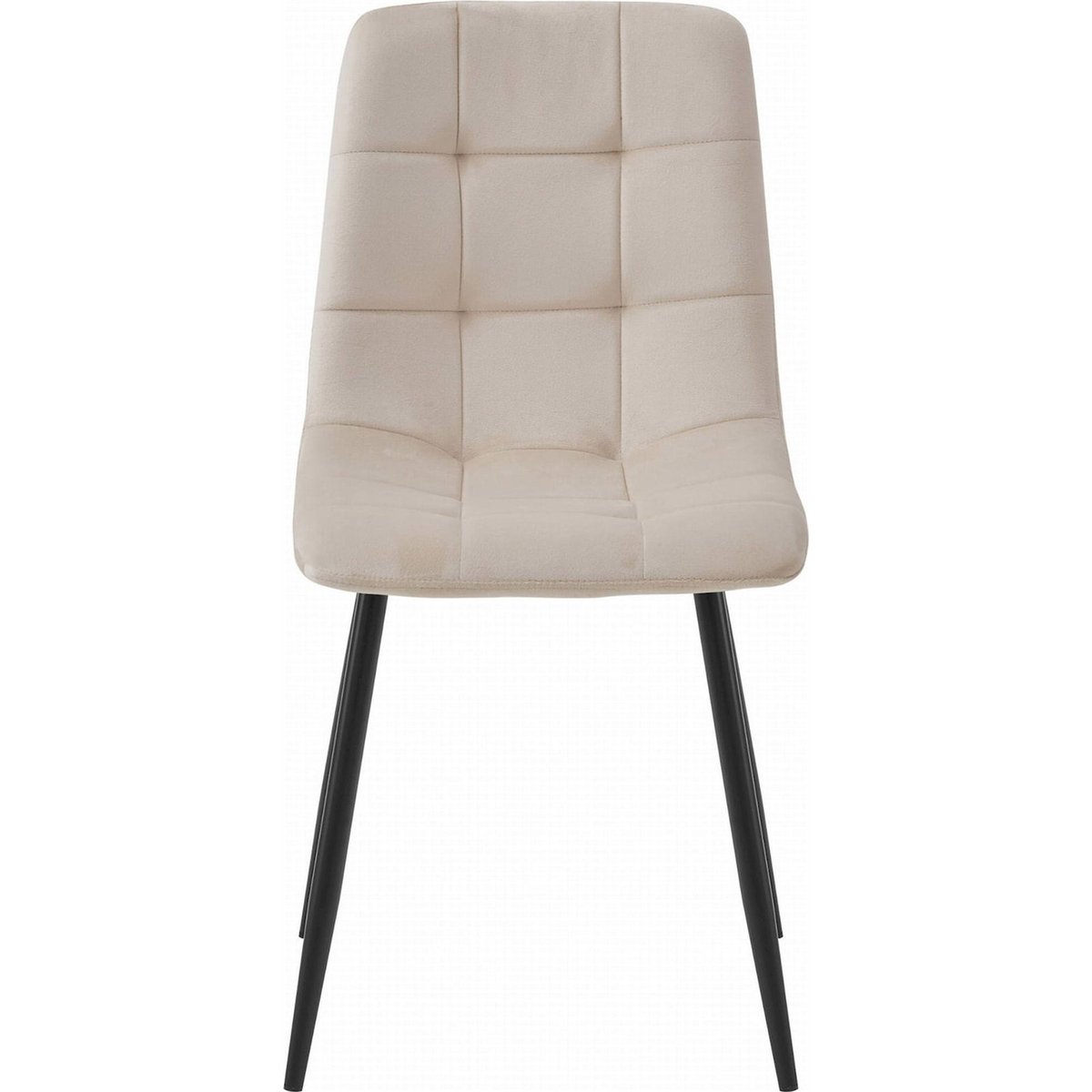 Chaise rembourrée velours collection KARA gris velours, RECOLLECTION