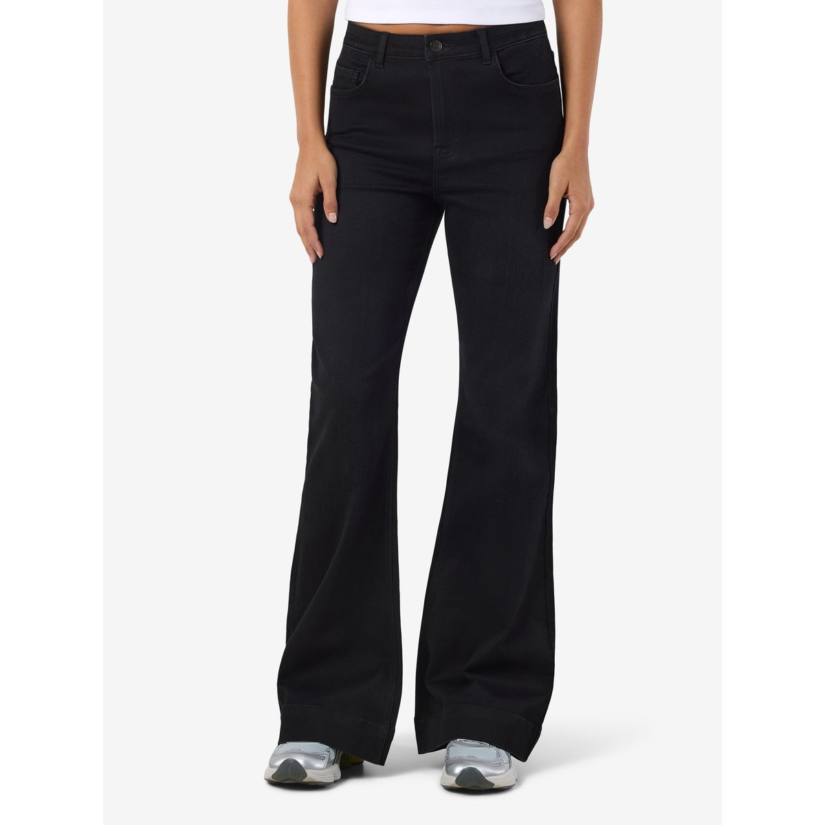 Jean Évasé black denim, NOISY MAY