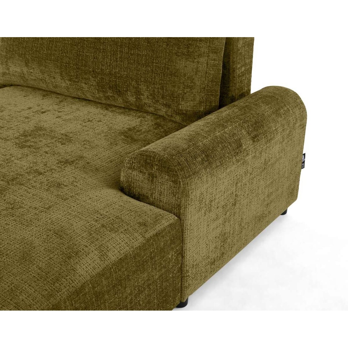 Canapé d'Angle Convertible 4 places - NELLY vert olive, BEST MOBILIER