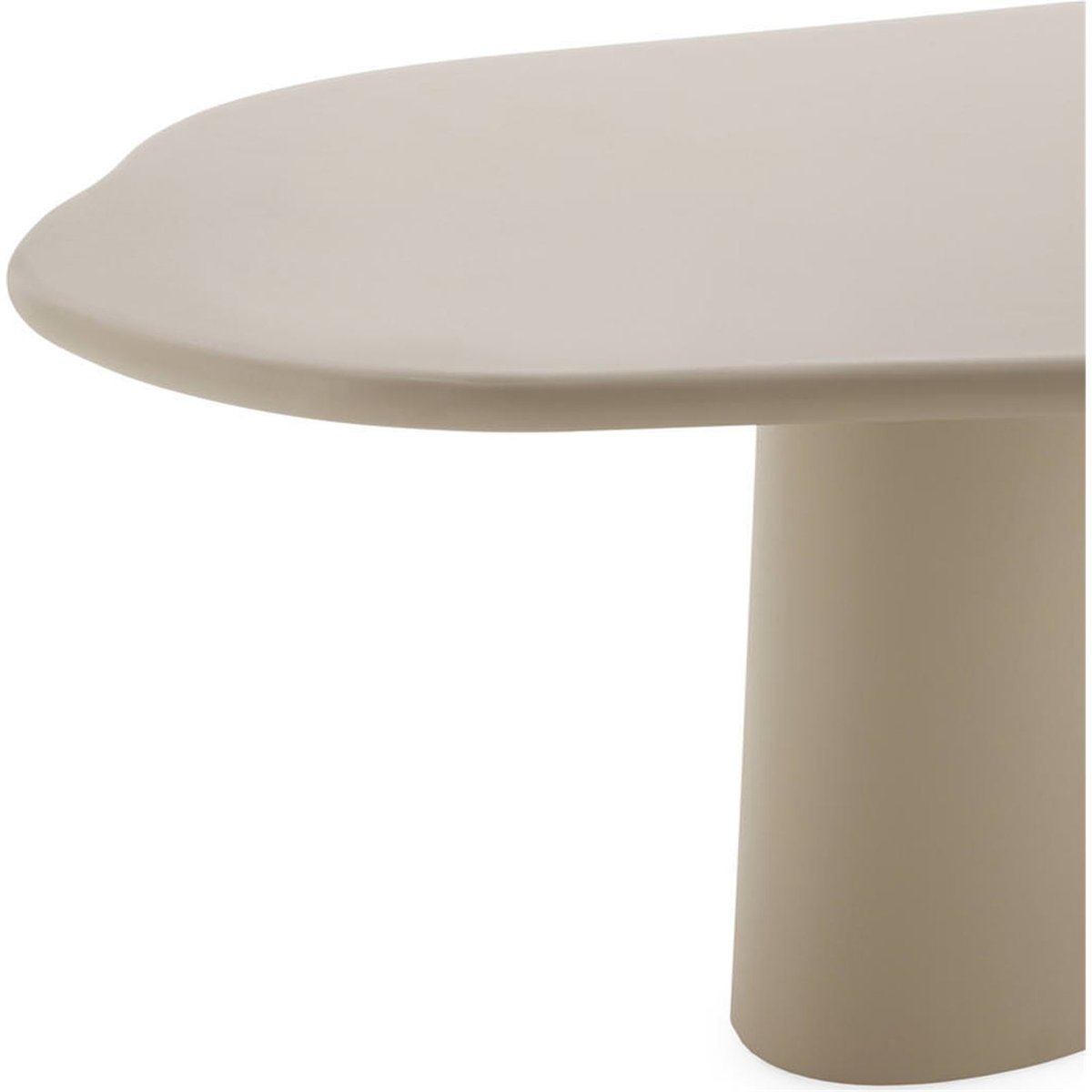 Table à manger ovale effet pierre taupe, RECOLLECTION