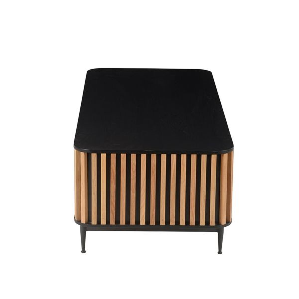 Table basse rectangulaire noir carbone, ZAGO