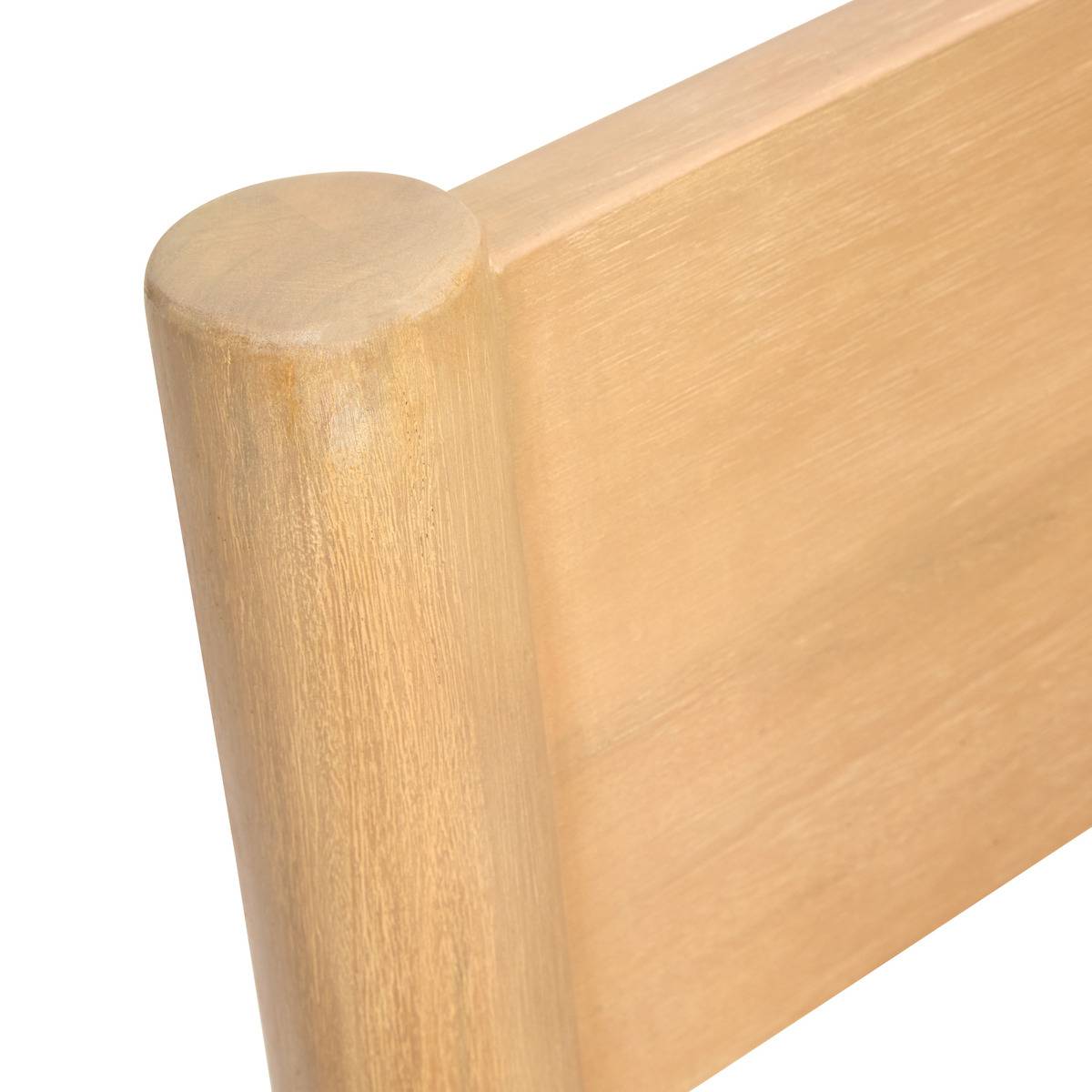 Banc de jardin 3 places en eucalyptus et résine tressée WOOKY beige, HESPERIDE