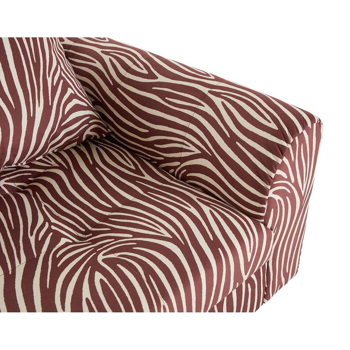 Fauteuil - RUNE marron / blanc, BEST MOBILIER