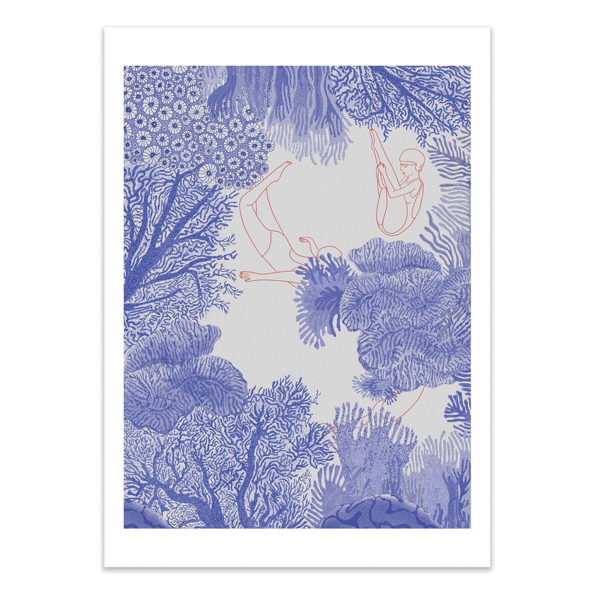 Affiche d'art - Underwater - Jota de jai violet, WALL EDITIONS