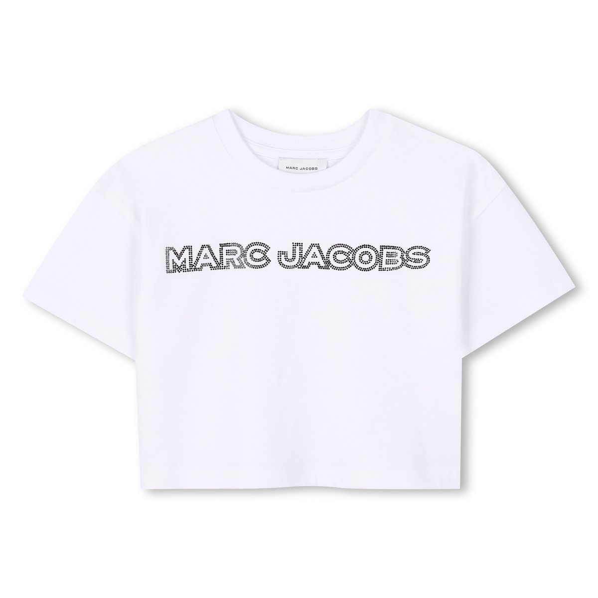 T-shirt court avec des strass blanc, MARC JACOBS