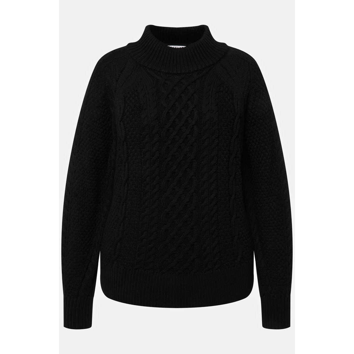 Pull oversize à col roulé et manches longues noir, STUDIO UNTOLD
