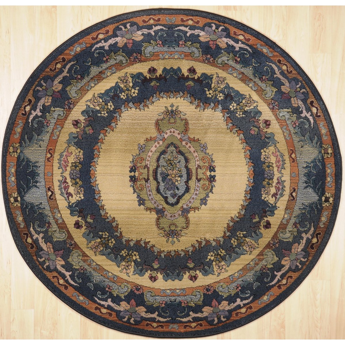 Tapis de salon - GABIRO bleu, THEKO