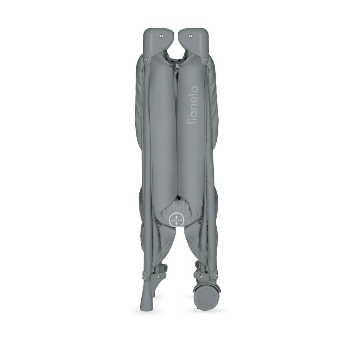 Lit parapluie bébé Amelie compact avec matelas Grey Concrete gris grey concrete, LIONELO