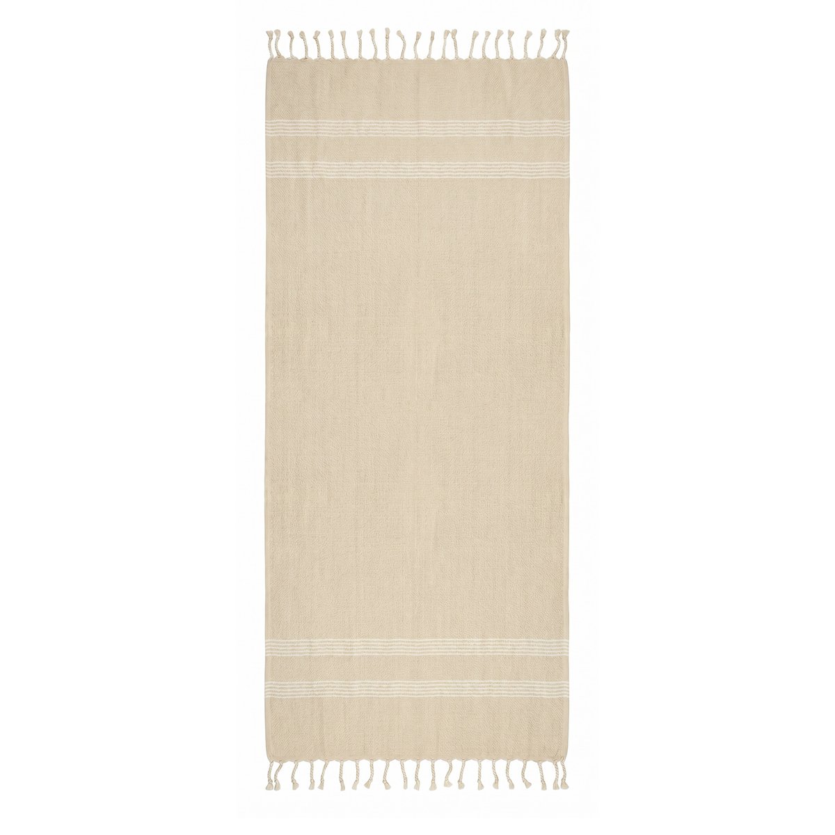 Fouta tunisienne 1x2m coton recyclé jacquard diamant Sicile REVA COLLECTION ficelle, SEVIRA KIDS