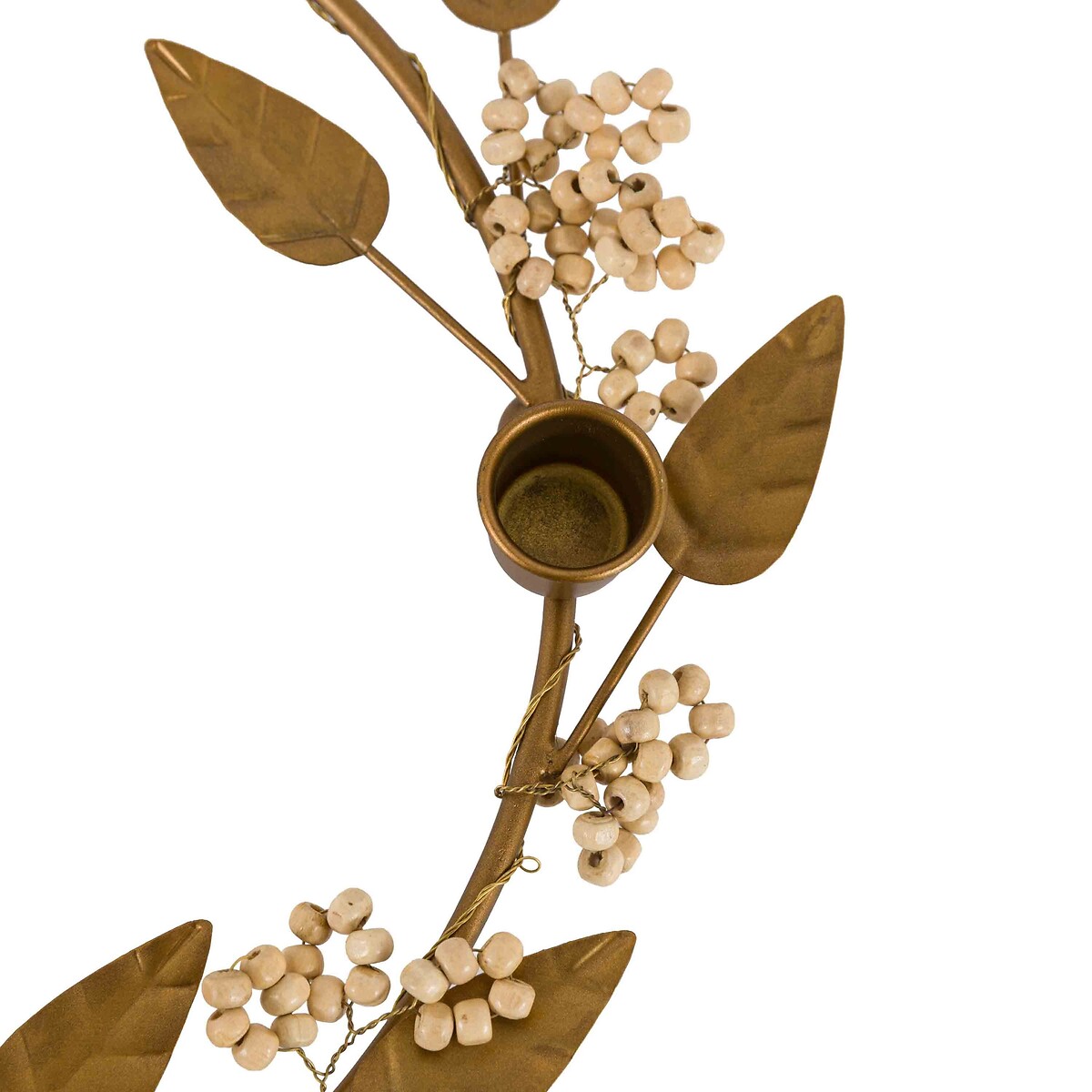 Woodland Berry Leaf Candle Ring in Gold gold-coloured, ÉDITÉ