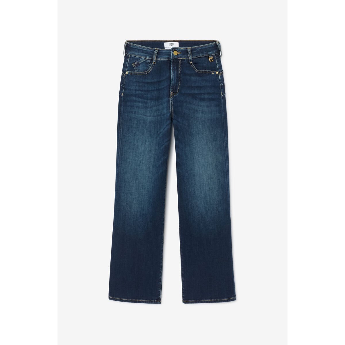 Jeans loose, large pulp wide leg , 7/8ème blue, LE TEMPS DES CERISES