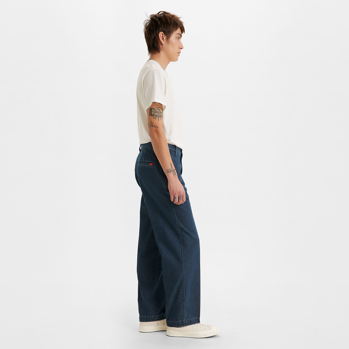 Chino Stay Lose printed herringbone denim, LEVI’S WELLTHREAD