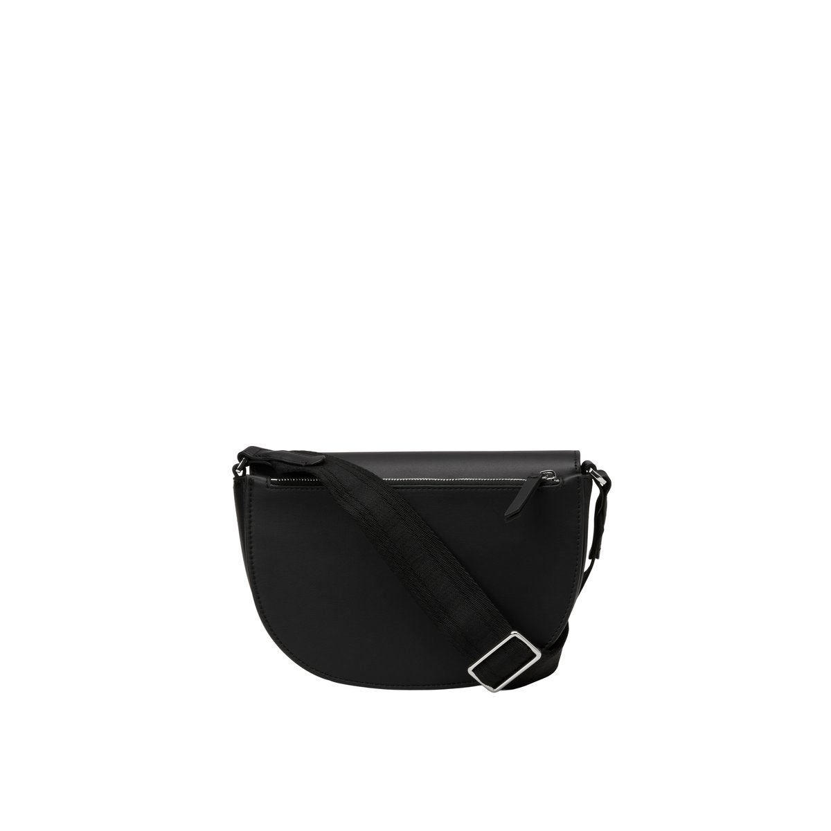 Sac à bandoulière small en une alternative de cuir en polyester recyclé noir, MARC O'POLO