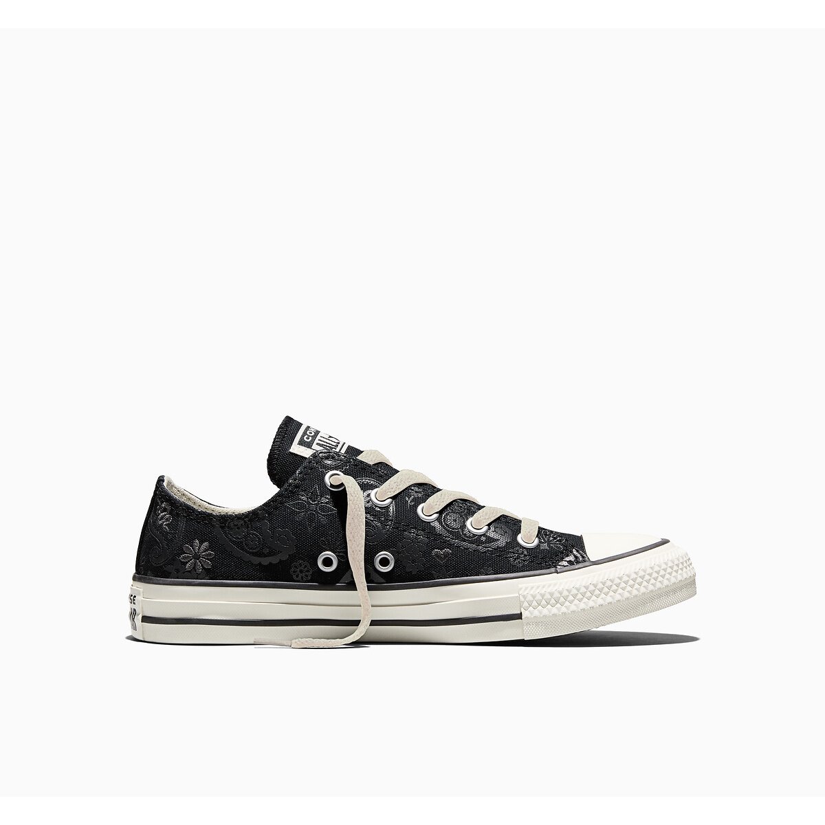 Baskets CHUCK TAYLOR ALL STAR OX PAISLEY noir, CONVERSE