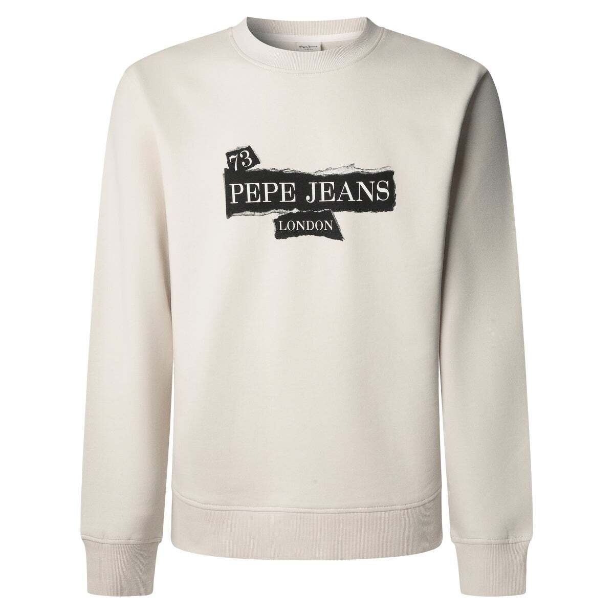 Sweat-Shirt Coupe Regular À Col Rond blanc ivoire, PEPE JEANS