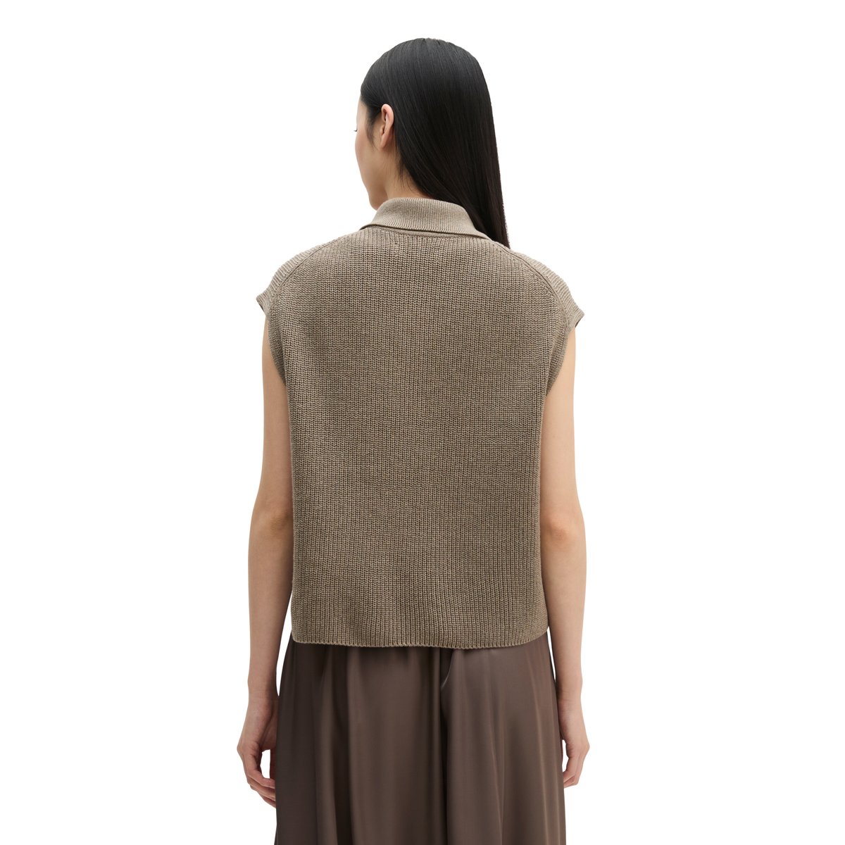 Polo en maille relaxed en qualité Organic Cotton beige, MARC O'POLO