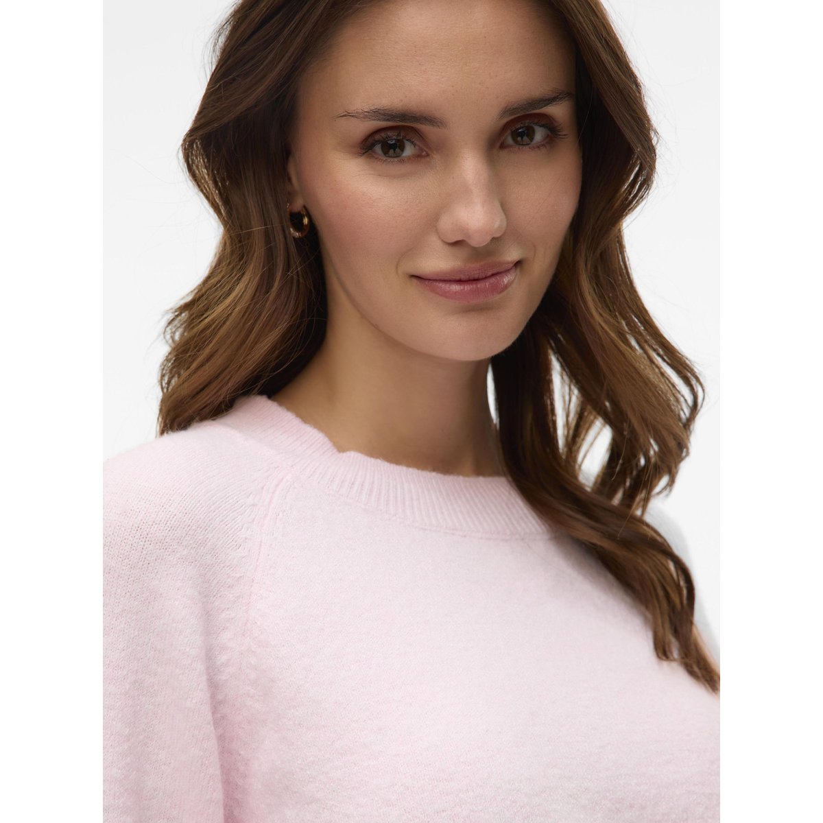 Pull en maille mousseuse rouge - pink-a-boo, VERO MODA