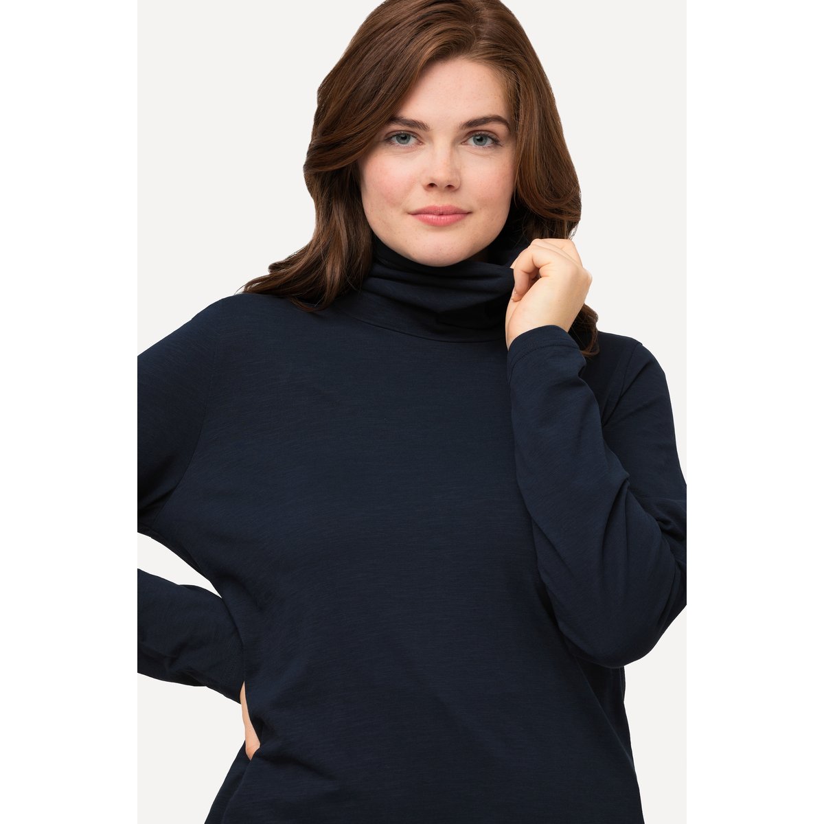 T-shirt en coton bio marine, ULLA POPKEN