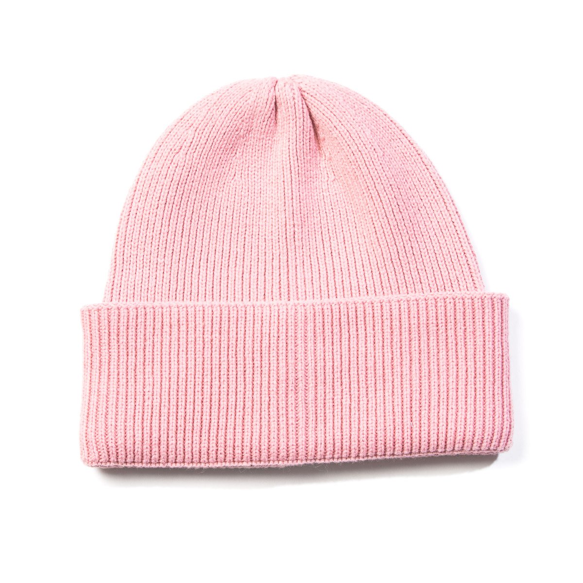 Bonnet uni côtes anglaises rose pâle, MISE AU GREEN