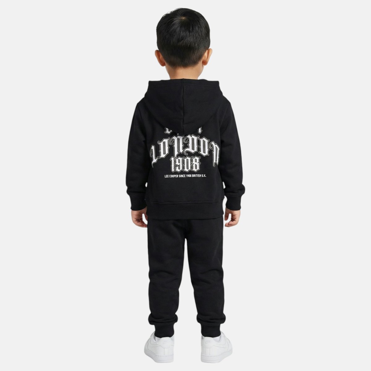Ensemble sweat à capuche et pantalon de jogging cargo CAMPUS noir, LEE COOPER