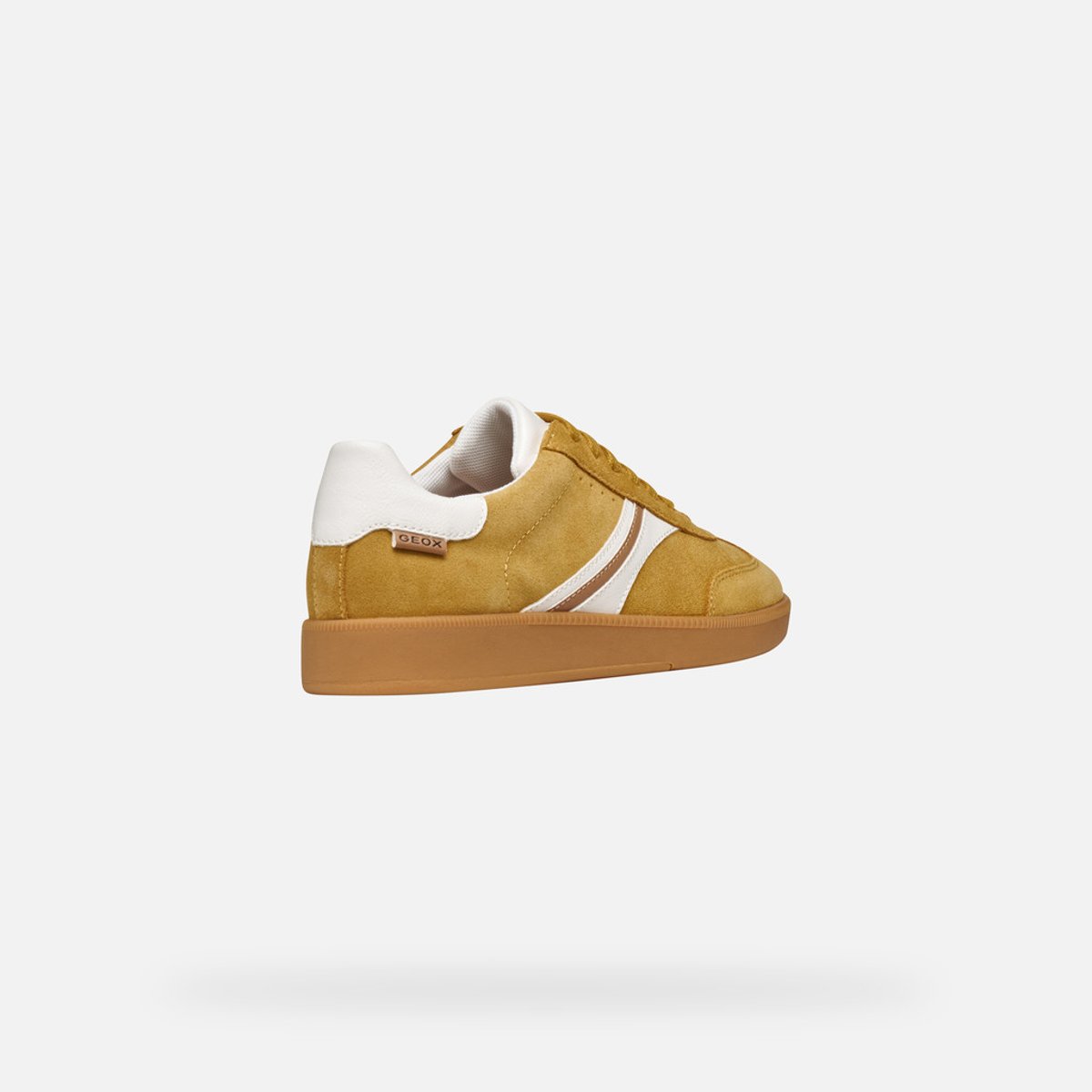 Baskets respirantes en cuir Meleda jaune/blanc, GEOX
