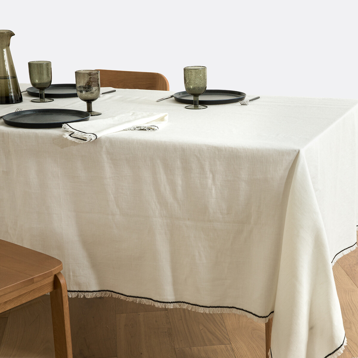 Nappe en lin/coton , Menorca ecru, LA REDOUTE INTERIEURS